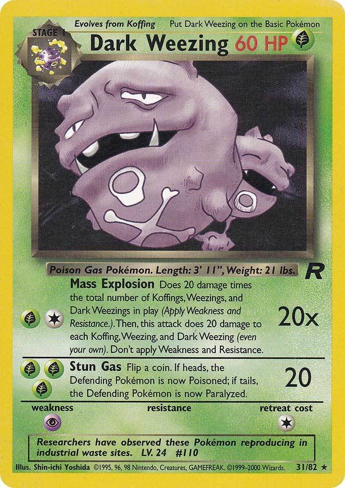 Dark Weezing (31/82) [Team Rocket Unlimited] | Game Haven TX
