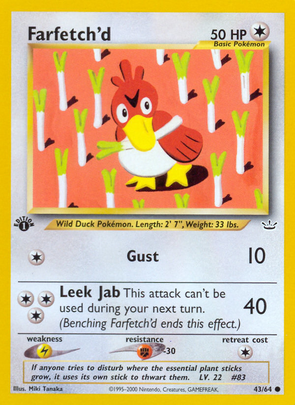 Farfetch'd (43/64) [Neo Revelation 1st Edition] | Game Haven TX