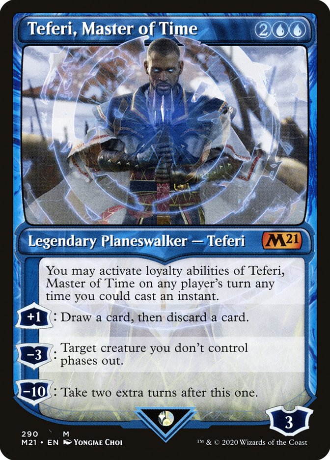 Teferi, Master of Time (Showcase) (290) [Core Set 2021] | Game Haven TX