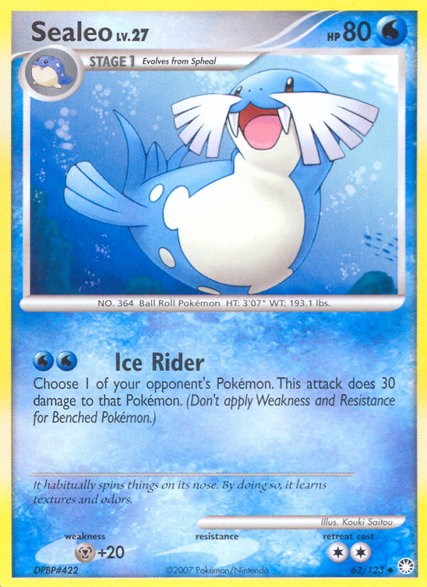 Sealeo (62/123) [Diamond & Pearl: Mysterious Treasures] | Game Haven TX