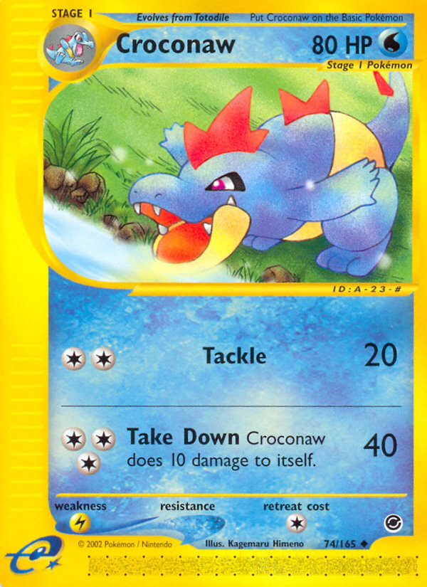 Croconaw (74/165) [Expedition: Base Set] | Game Haven TX