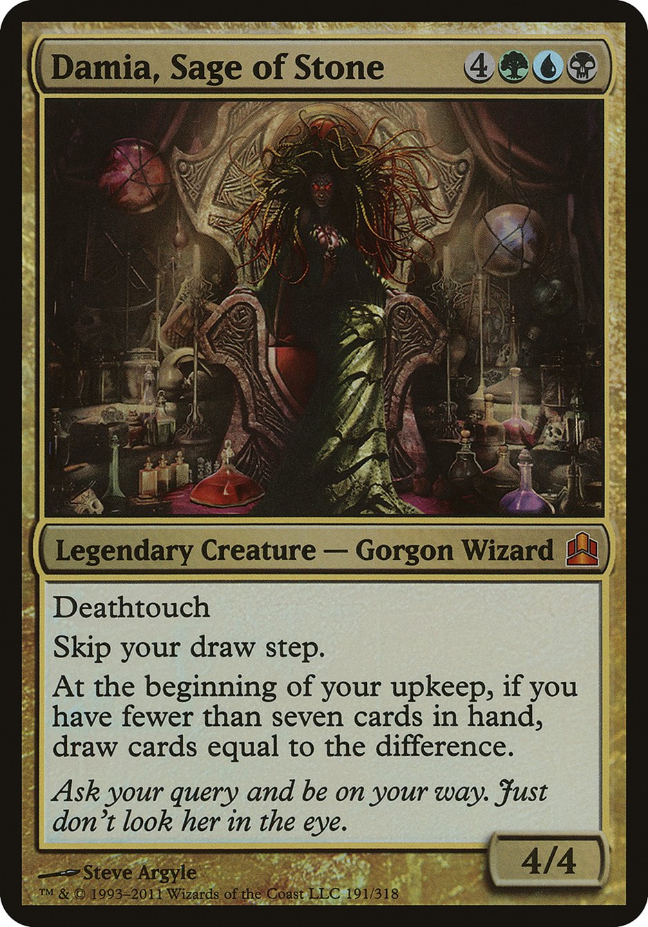 Damia, Sage of Stone (Oversized) [Commander 2011 Oversized] | Game Haven TX