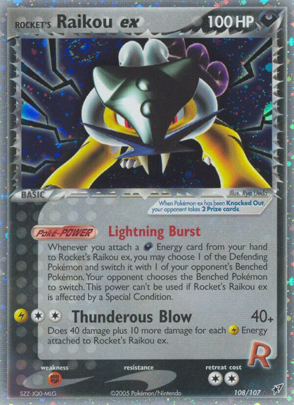 Rocket's Raikou ex (108/107) [EX: Deoxys] | Game Haven TX
