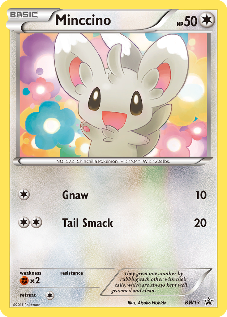 Minccino (BW13) (Cracked Ice Holo) [Black & White: Black Star Promos] | Game Haven TX
