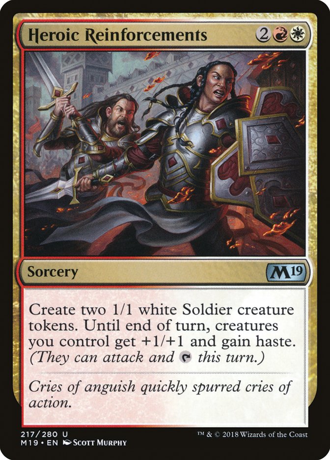 Heroic Reinforcements [Core Set 2019] | Game Haven TX