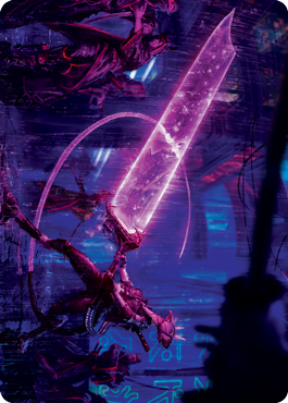 Enormous Energy Blade Art Card [Kamigawa: Neon Dynasty Art Series] | Game Haven TX