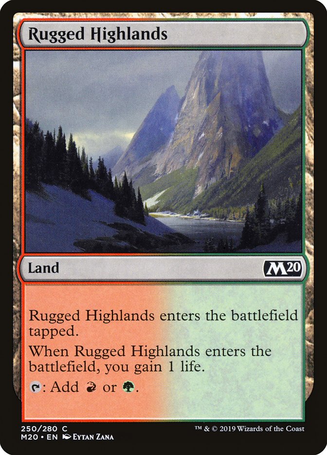 Rugged Highlands [Core Set 2020] | Game Haven TX