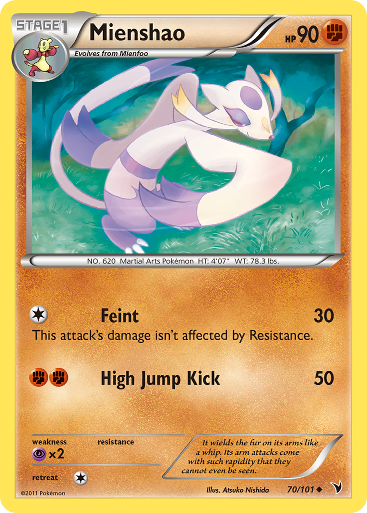 Mienshao (70/101) [Black & White: Noble Victories] | Game Haven TX