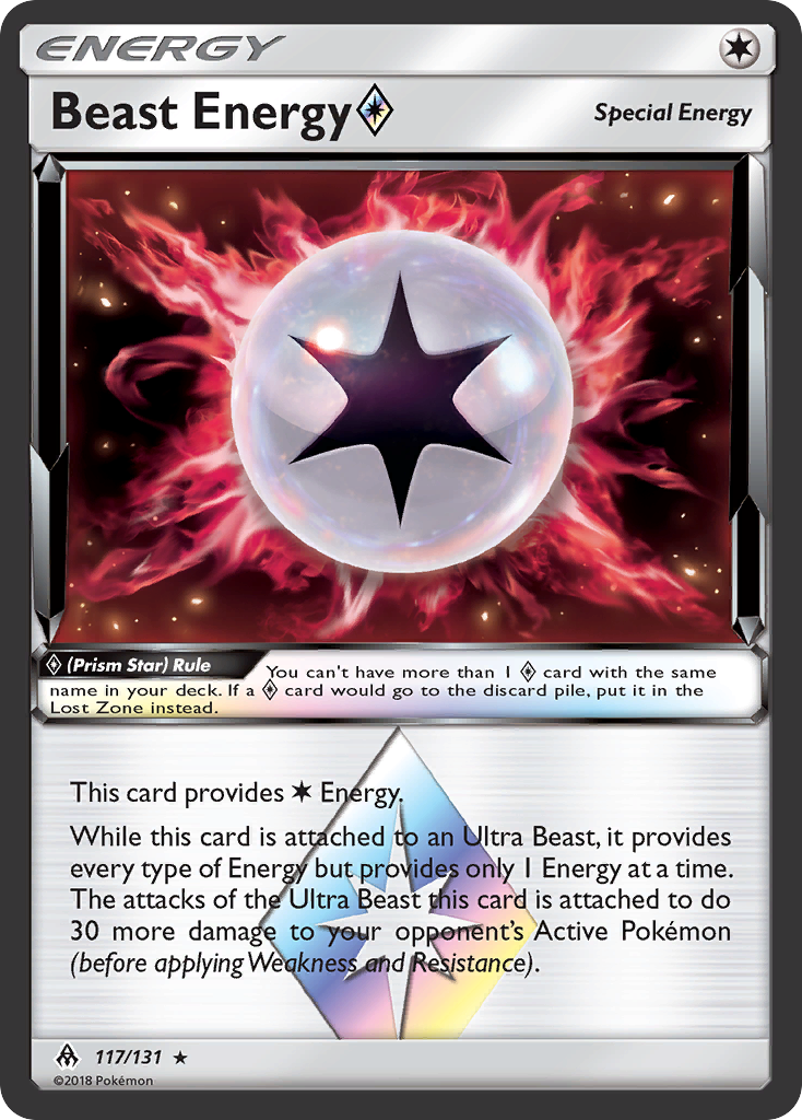 Beast Energy (117/131) (Prism Star) [Sun & Moon: Forbidden Light] | Game Haven TX