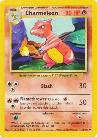 Charmeleon (24/102) [Base Set Unlimited] | Game Haven TX