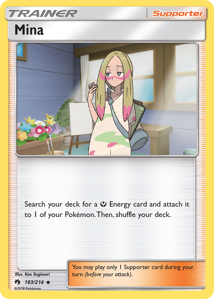 Mina (183/214) [Sun & Moon: Lost Thunder] | Game Haven TX