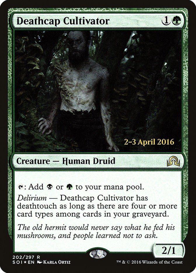 Deathcap Cultivator [Shadows over Innistrad Promos] | Game Haven TX