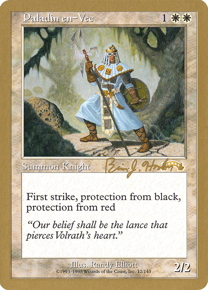 Paladin en-Vec (Brian Hacker) [World Championship Decks 1998] | Game Haven TX
