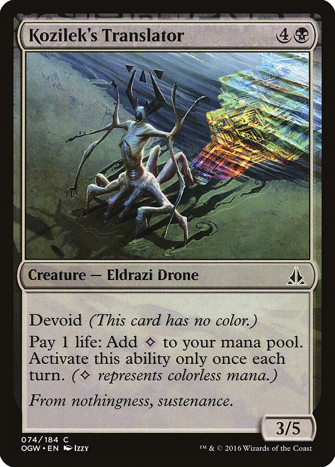 Kozilek's Translator [Oath of the Gatewatch] | Game Haven TX