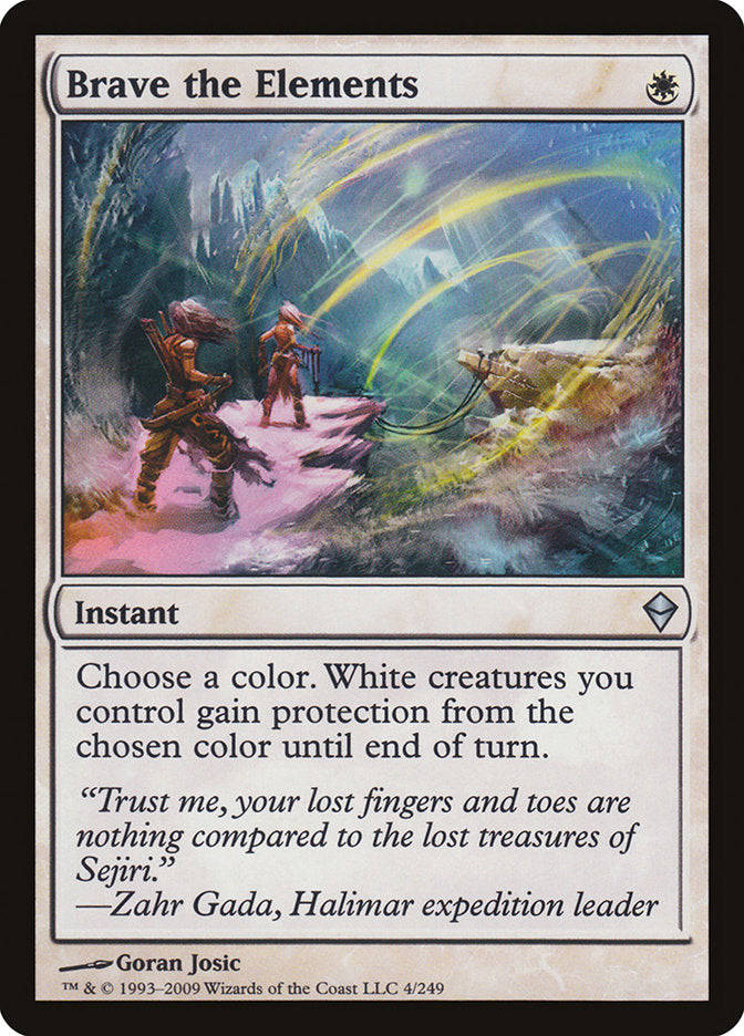 Brave the Elements [Zendikar] | Game Haven TX
