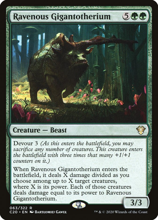 Ravenous Gigantotherium [Commander 2020] | Game Haven TX
