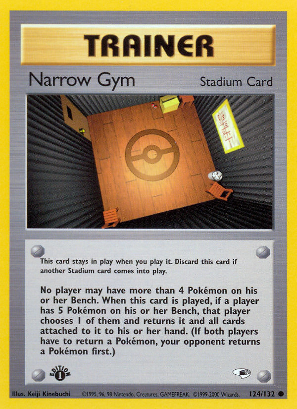 Narrow Gym (124/132) [Gym Heroes 1st Edition] | Game Haven TX