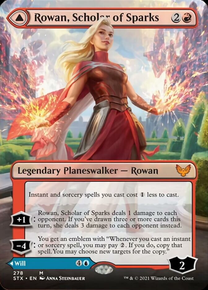 Rowan, Scholar of Sparks // Will, Scholar of Frost (Extended) [Strixhaven: School of Mages] | Game Haven TX