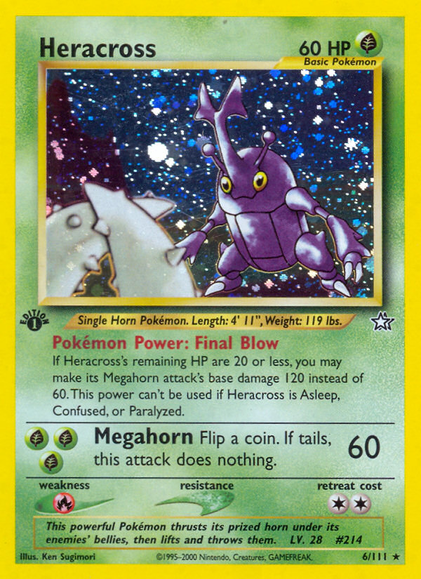 Heracross (6/111) [Neo Genesis 1st Edition] | Game Haven TX