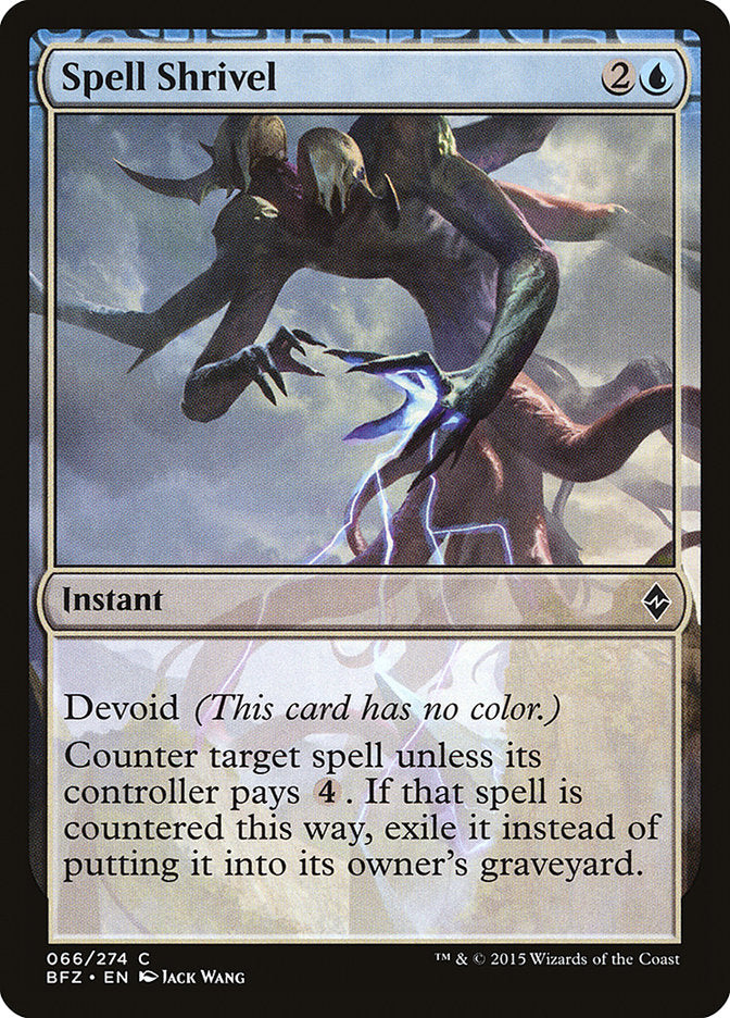 Spell Shrivel [Battle for Zendikar] | Game Haven TX