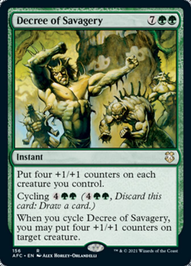 Decree of Savagery [Dungeons & Dragons: Adventures in the Forgotten Realms Commander] | Game Haven TX