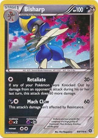 Bisharp (64/114) (Cosmos Holo) [XY: Steam Siege] | Game Haven TX
