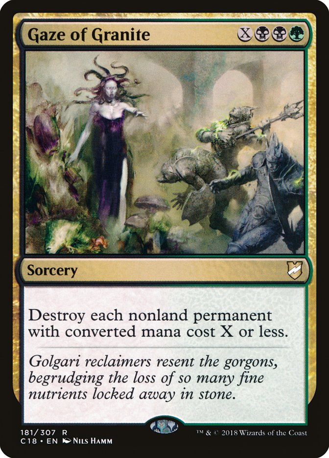 Gaze of Granite [Commander 2018] | Game Haven TX