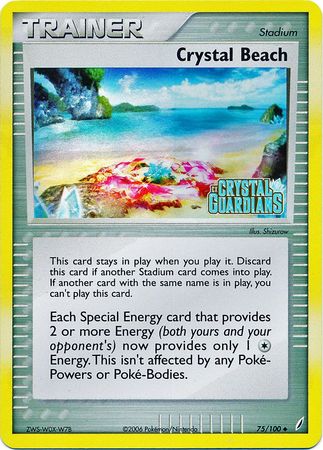 Crystal Beach (75/100) (Stamped) [EX: Crystal Guardians] | Game Haven TX