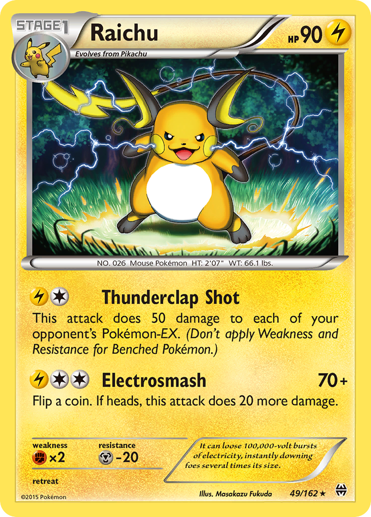 Raichu (49/162) [XY: BREAKthrough] | Game Haven TX