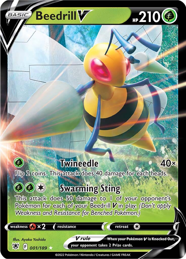 Beedrill V (001/189) [Sword & Shield: Astral Radiance] | Game Haven TX