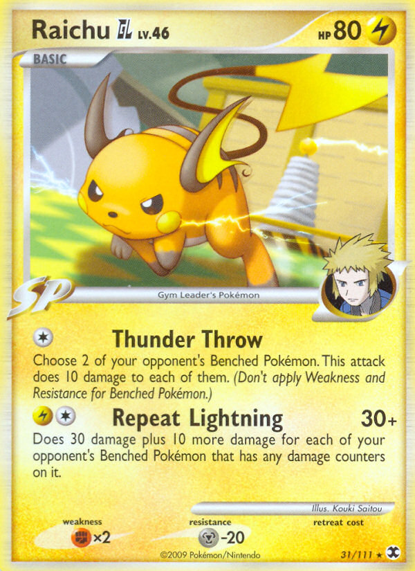 Raichu GL (31/111) [Platinum: Rising Rivals] | Game Haven TX