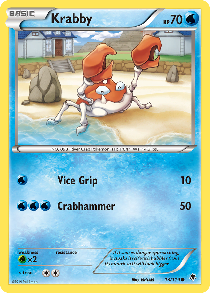 Krabby (13/119) [XY: Phantom Forces] | Game Haven TX