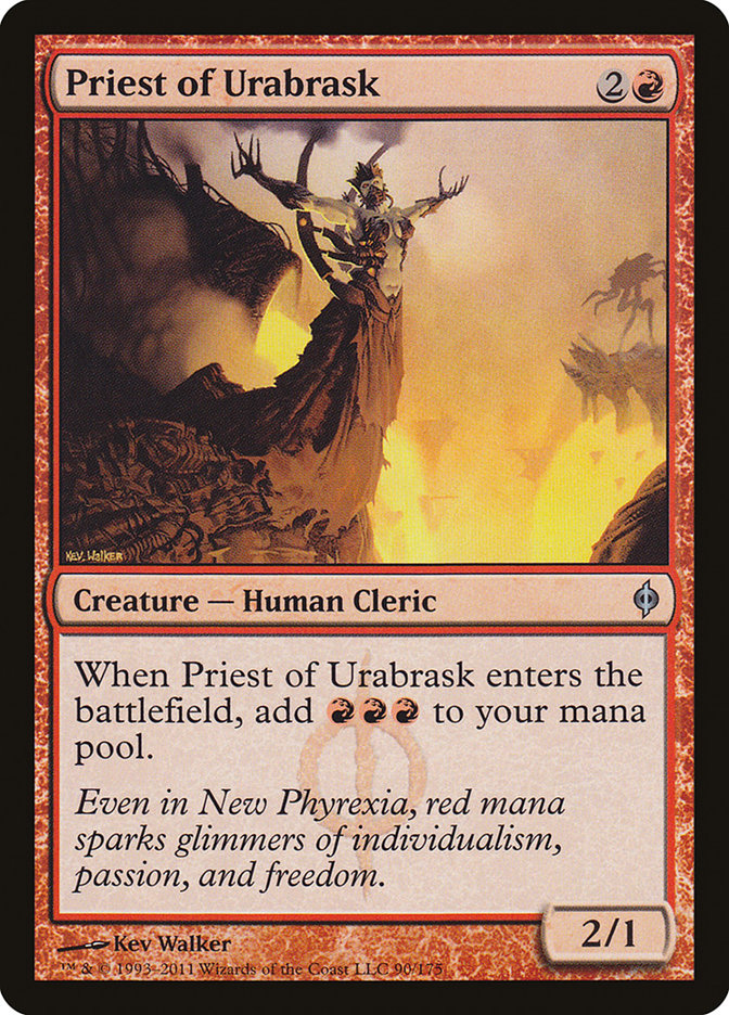 Priest of Urabrask [New Phyrexia] | Game Haven TX