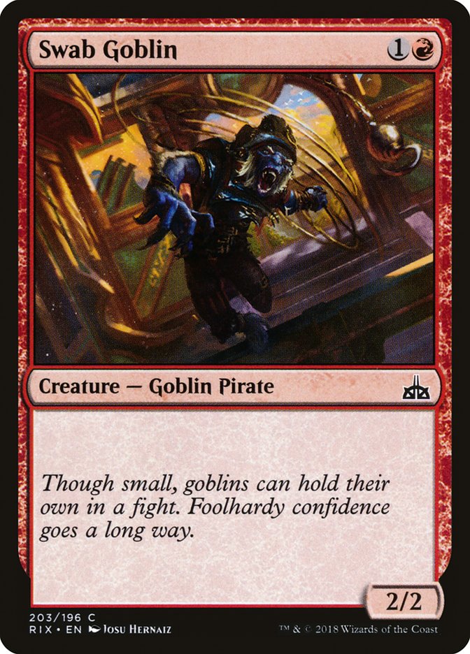 Swab Goblin [Rivals of Ixalan] | Game Haven TX