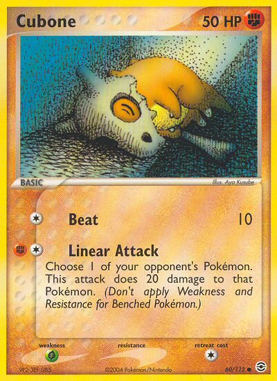 Cubone (60/112) [EX: FireRed & LeafGreen] | Game Haven TX