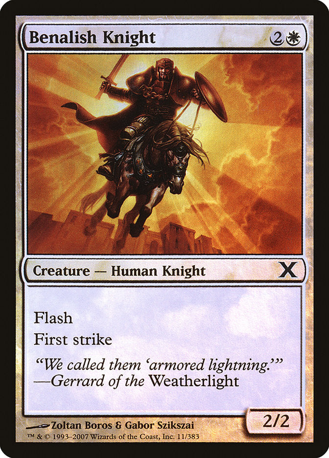 Benalish Knight (Premium Foil) [Tenth Edition] | Game Haven TX