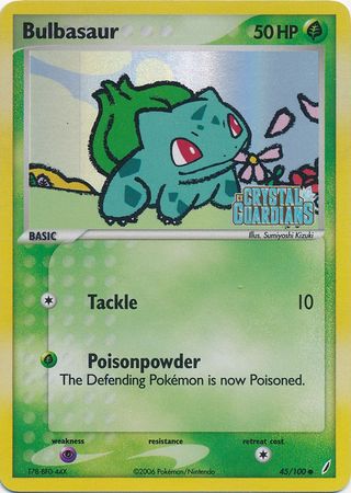 Bulbasaur (45/100) (Stamped) [EX: Crystal Guardians] | Game Haven TX