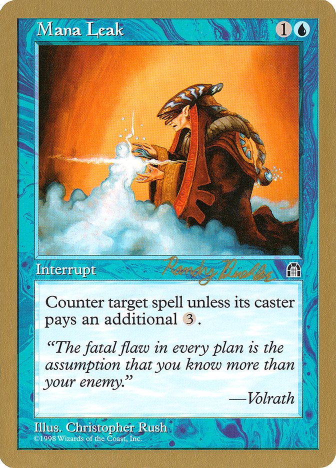 Mana Leak (Randy Buehler) [World Championship Decks 1998] | Game Haven TX
