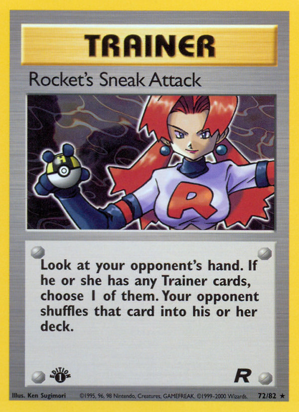 Rocket's Sneak Attack (72/82) [Team Rocket 1st Edition] | Game Haven TX
