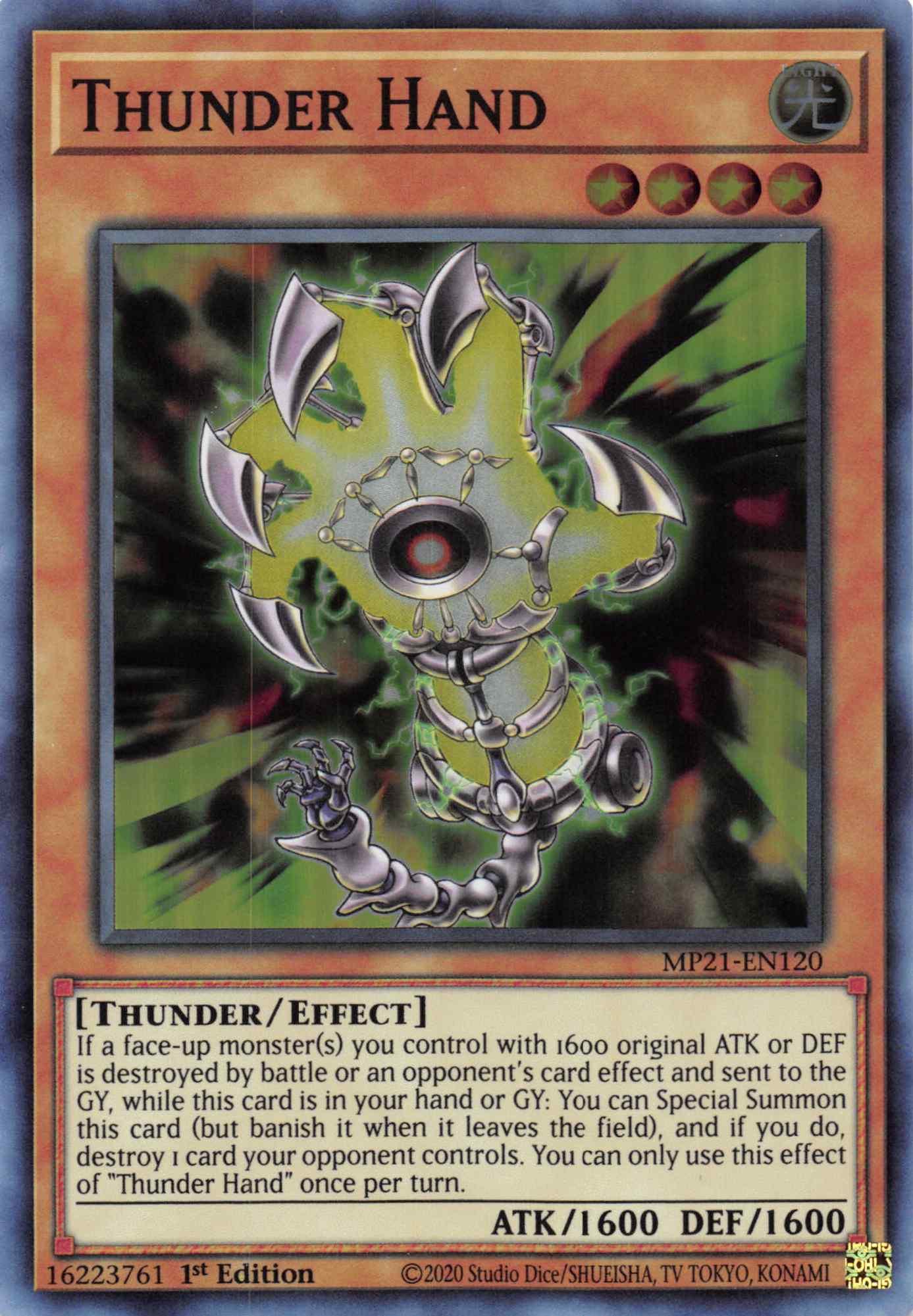Thunder Hand [MP21-EN120] Super Rare | Game Haven TX