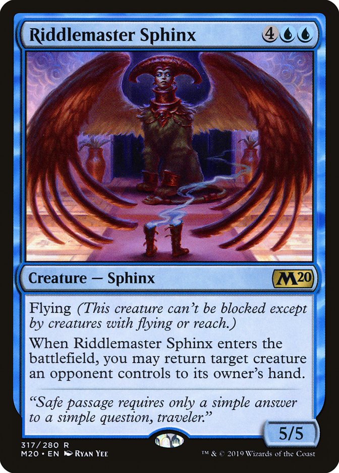 Riddlemaster Sphinx [Core Set 2020] | Game Haven TX