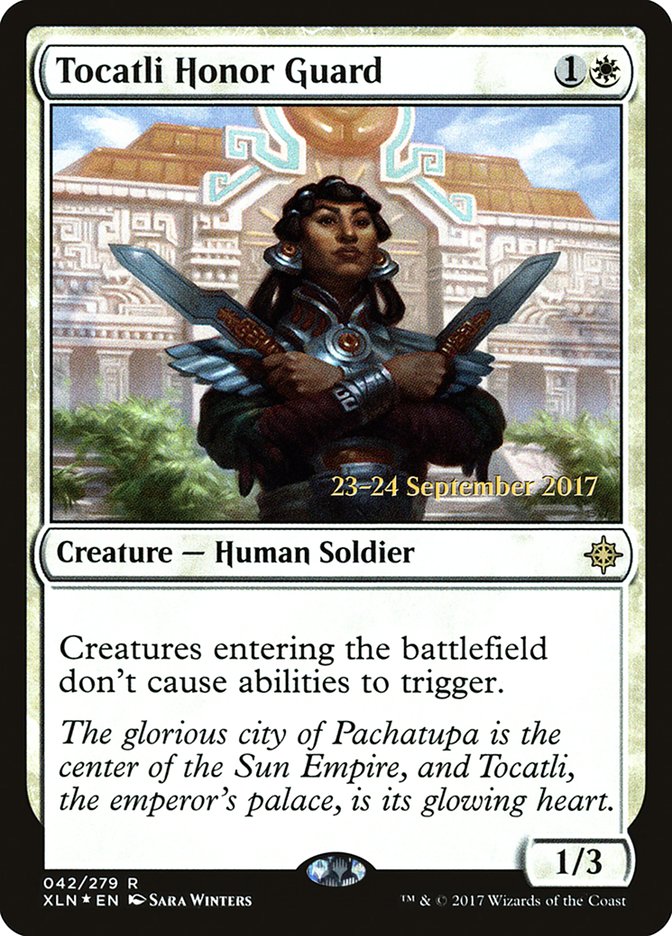 Tocatli Honor Guard [Ixalan Promos] | Game Haven TX