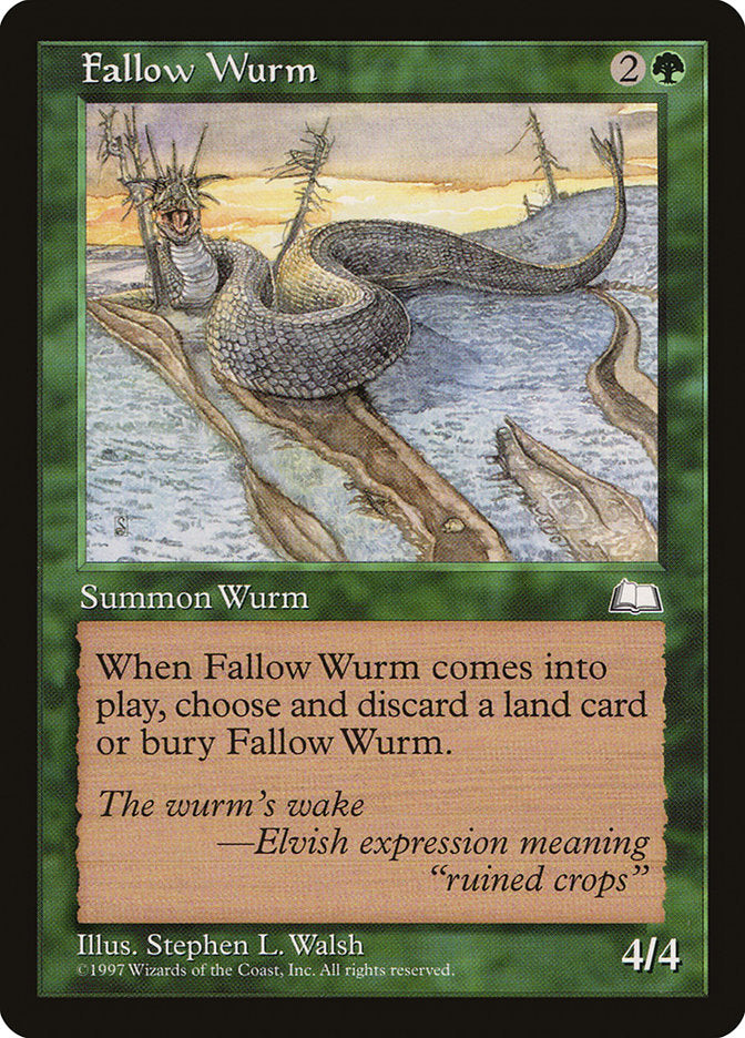 Fallow Wurm [Weatherlight] | Game Haven TX