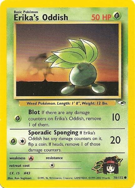 Erika's Oddish (78/132) [Gym Heroes Unlimited] | Game Haven TX