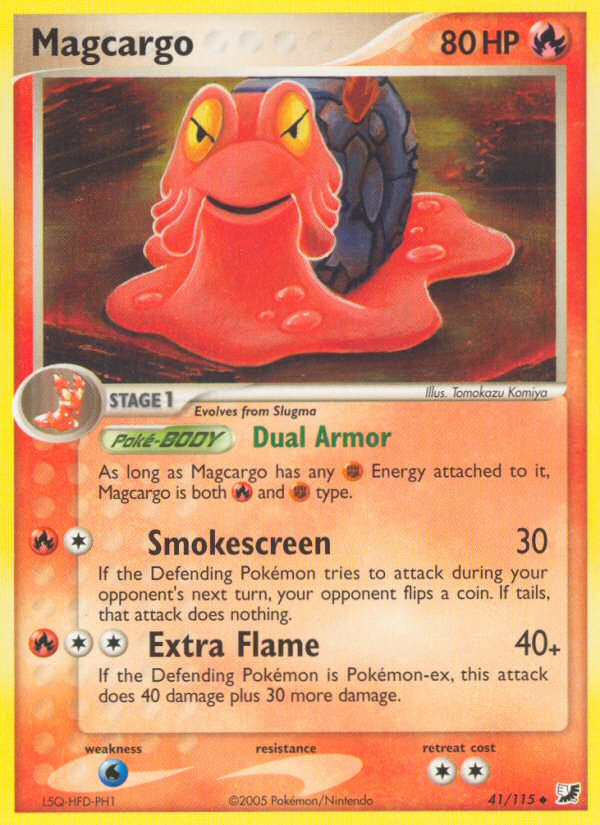 Magcargo (41/115) [EX: Unseen Forces] | Game Haven TX