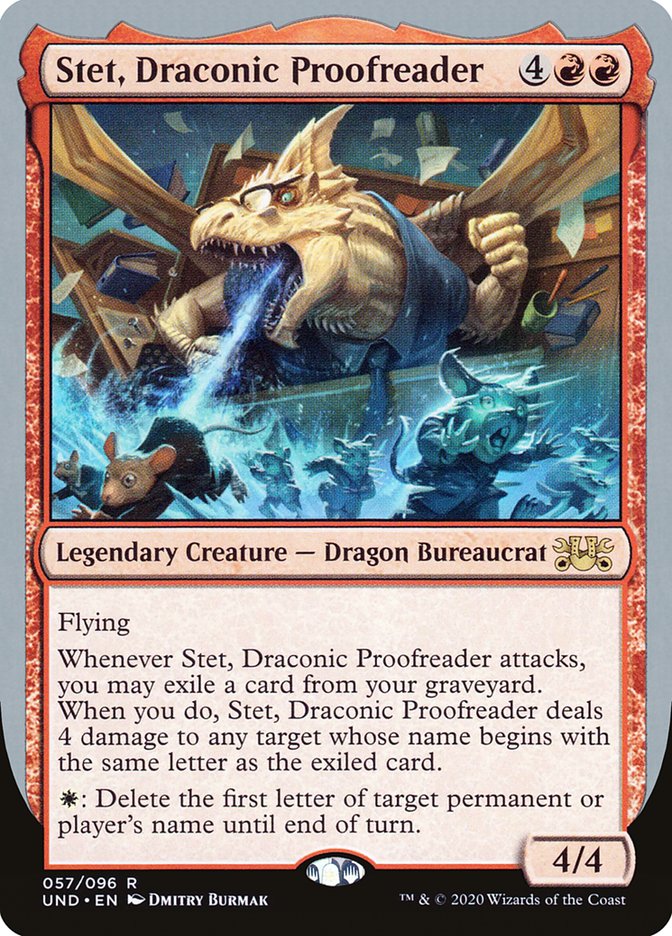 Stet, Draconic Proofreader [Unsanctioned] | Game Haven TX