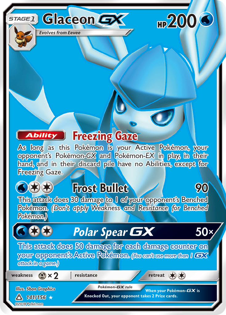 Glaceon GX (141/156) [Sun & Moon: Ultra Prism] | Game Haven TX