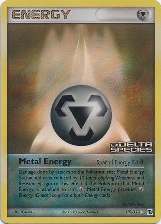 Metal Energy (107/113) (Stamped) [EX: Delta Species] | Game Haven TX