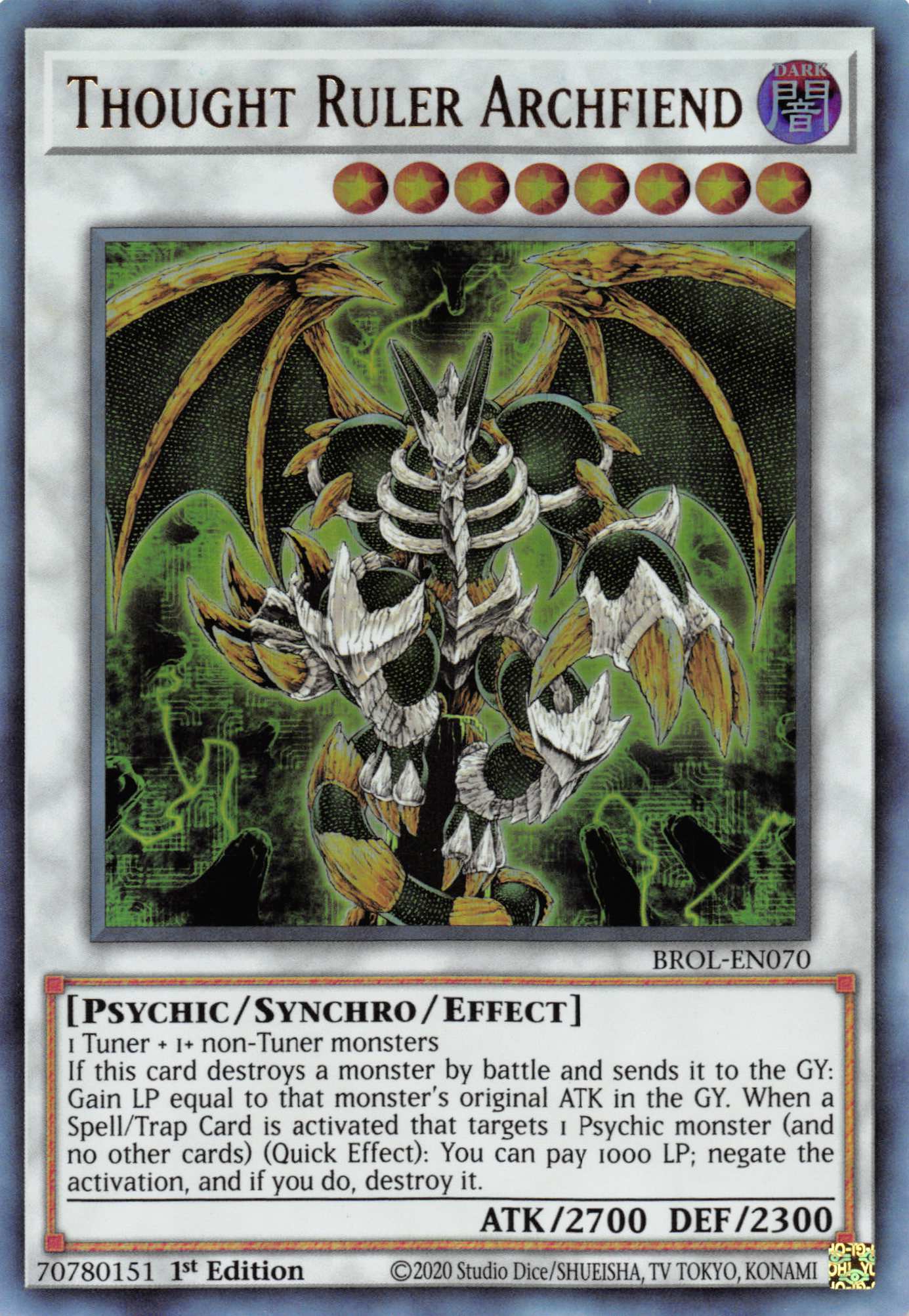Thought Ruler Archfiend [BROL-EN070] Ultra Rare | Game Haven TX