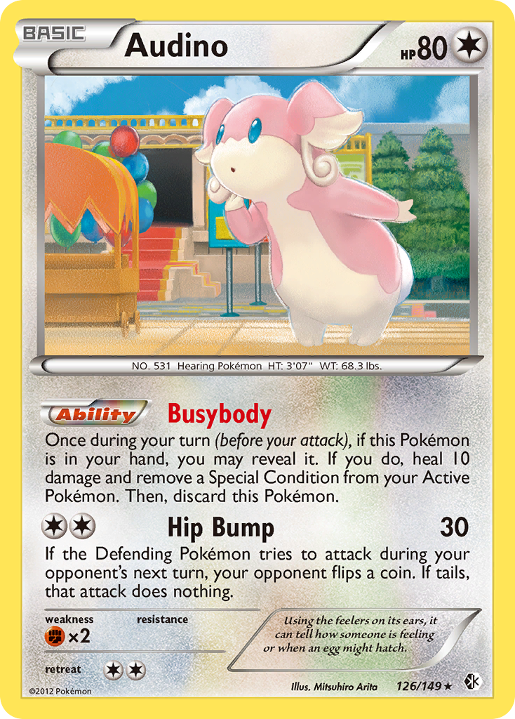 Audino (126/149) [Black & White: Boundaries Crossed] | Game Haven TX